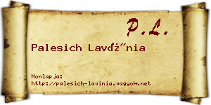 Palesich Lavínia névjegykártya